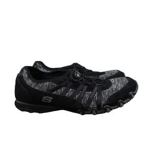 Skechers Shoes Womens 8 Slip On Sneakers Biker Relaxed Fit Memory Foam Leather